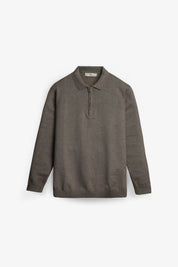 NU Cotton-Melange Zip Knit Polo