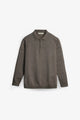 NU Cotton-Melange Zip Knit Polo
