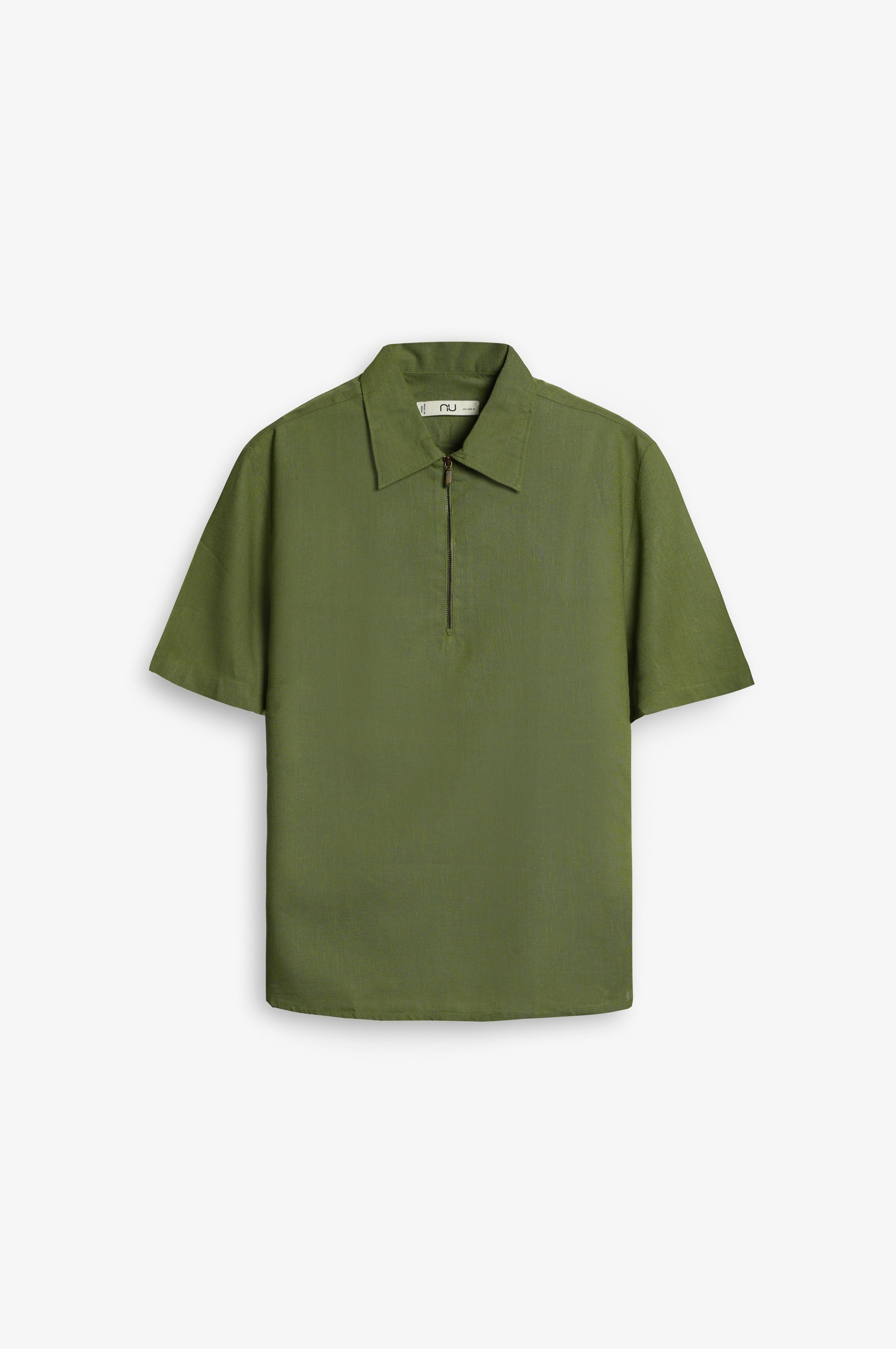 NU Lyocell-Linen Zip Shirt