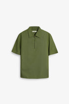 NU Lyocell-Linen Zip Shirt