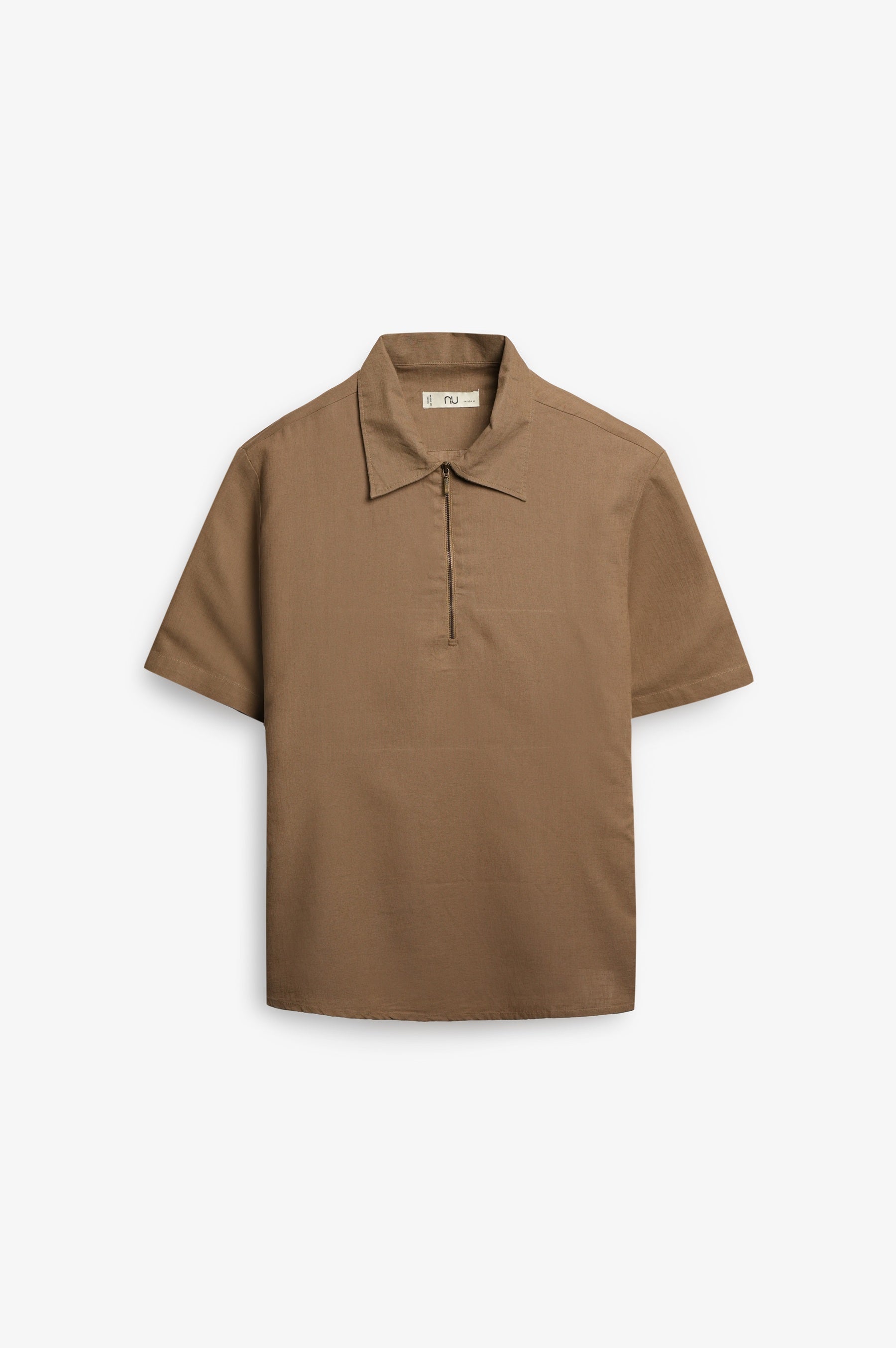 NU Lyocell-Linen Zip Shirt