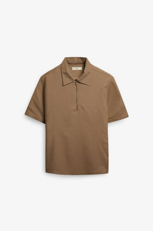 NU Lyocell-Linen Zip Shirt