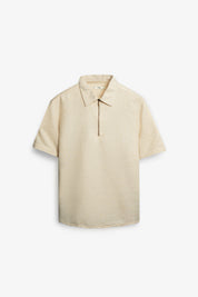 NU Lyocell-Linen Zip Shirt
