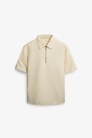 NU Lyocell-Linen Zip Shirt