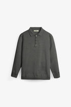 NU Cotton-Melange Zip Knit Polo