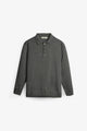 NU Cotton-Melange Zip Knit Polo