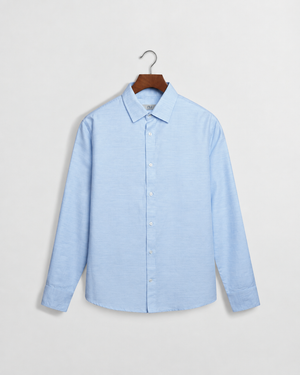 Regular Fit Lyocell Twill Shirt - Light Blue