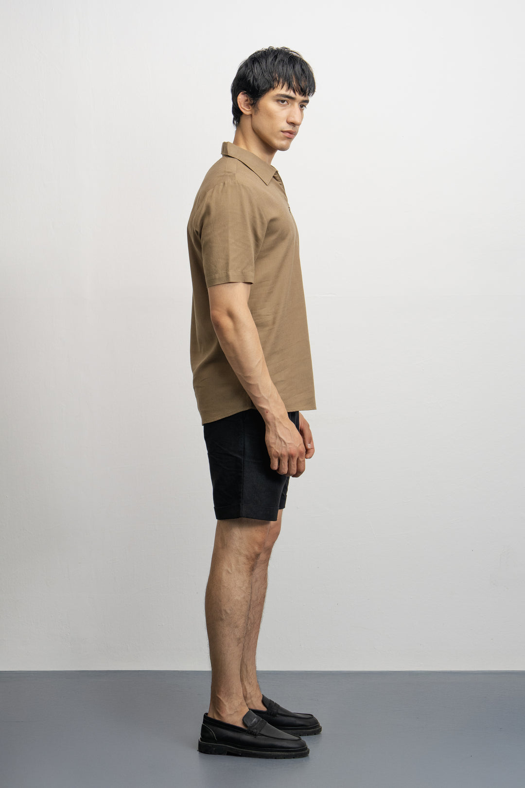 NU Lyocell-Linen Zip Shirt