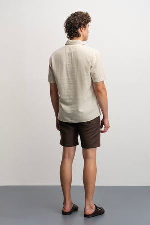 NU Lyocell-Linen Zip Shirt