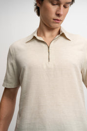 NU Lyocell-Linen Zip Shirt