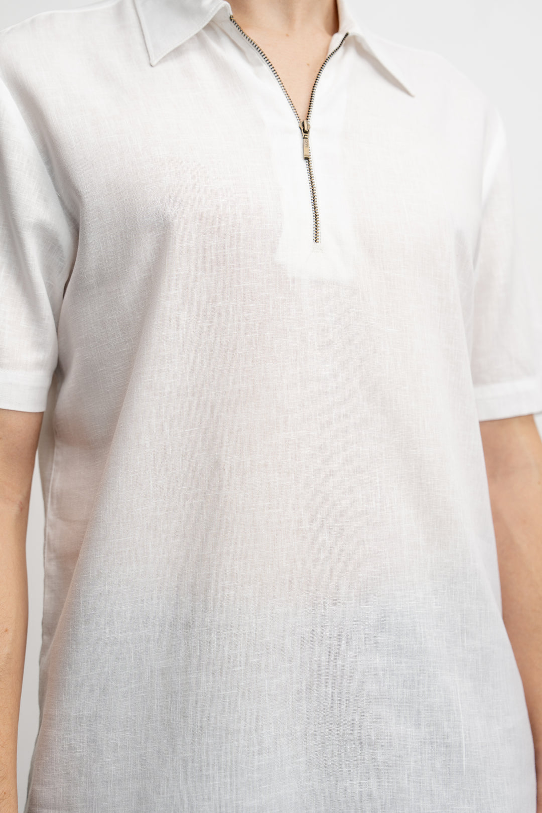 NU Lyocell-Linen Zip Shirt