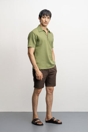 NU Lyocell-Linen Zip Shirt