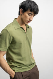 NU Lyocell-Linen Zip Shirt