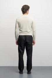 NU Cotton-Melange Zip Knit Polo