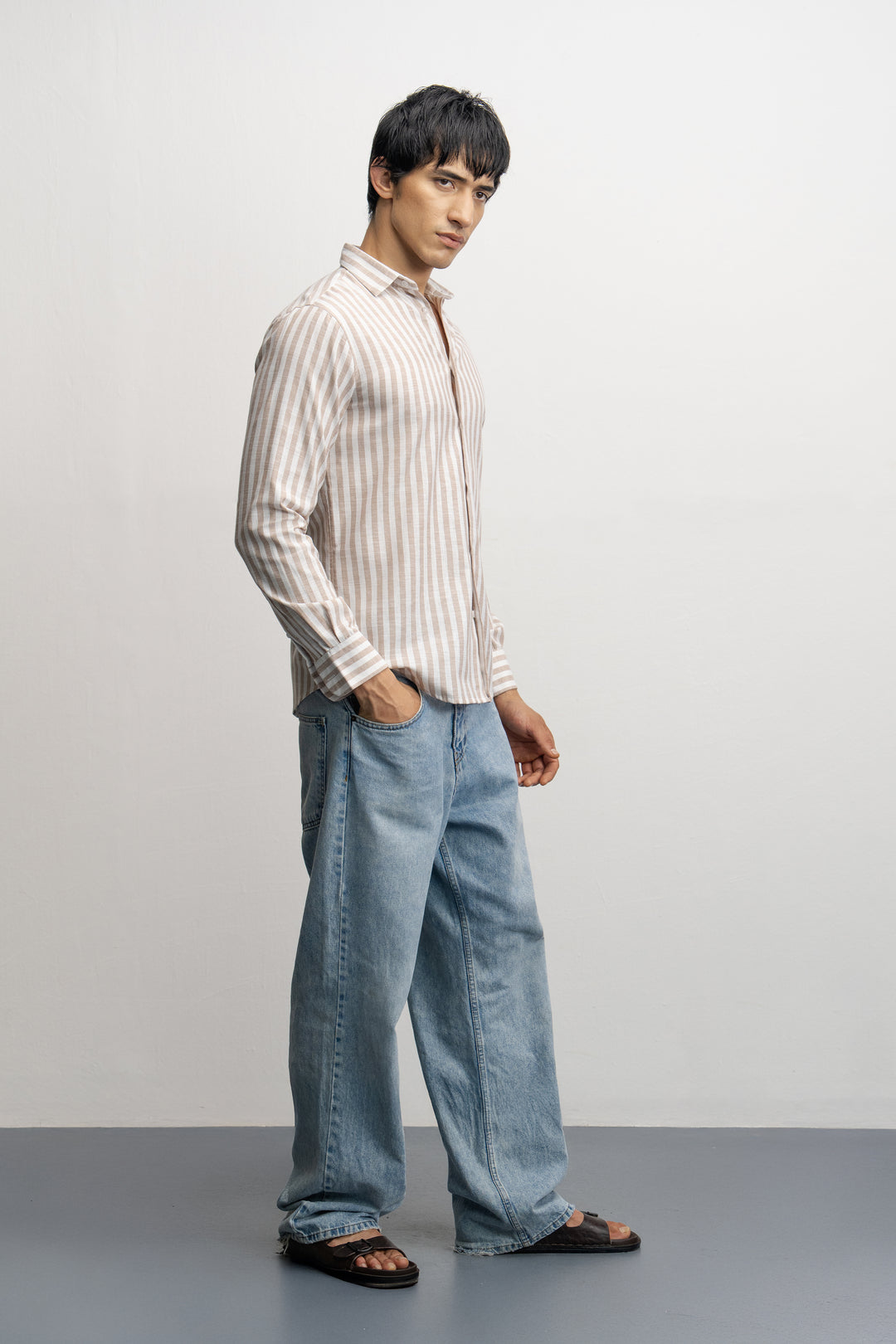 NU European Linen Striped Classic