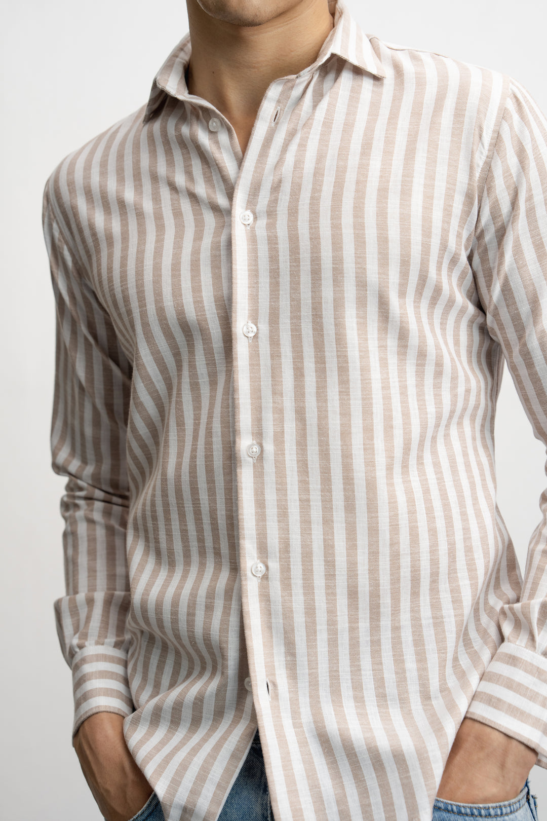NU European Linen Striped Classic