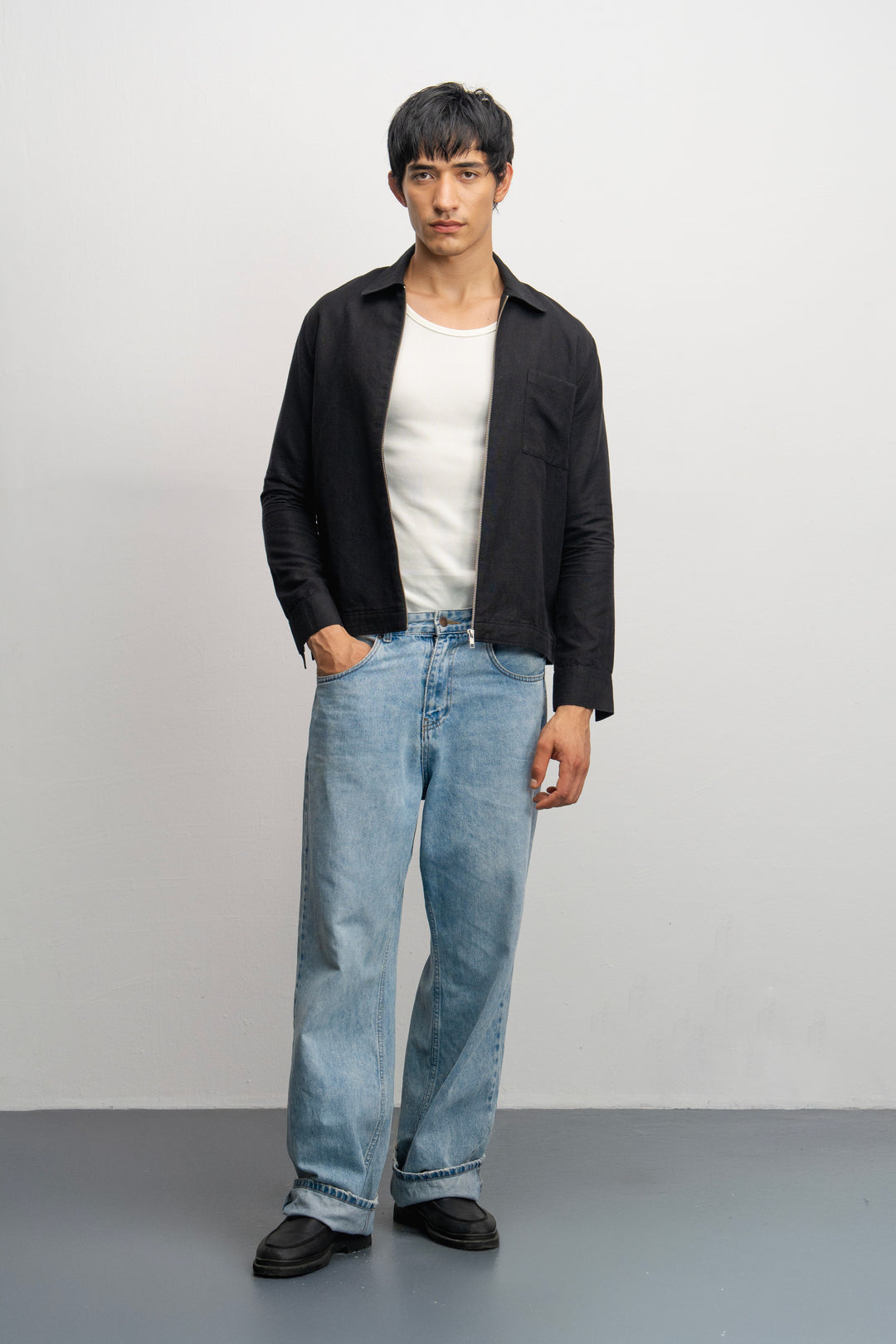 NU European Linen Essential Jacket