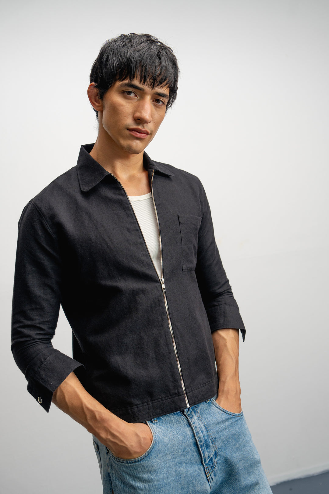 NU European Linen Essential Jacket