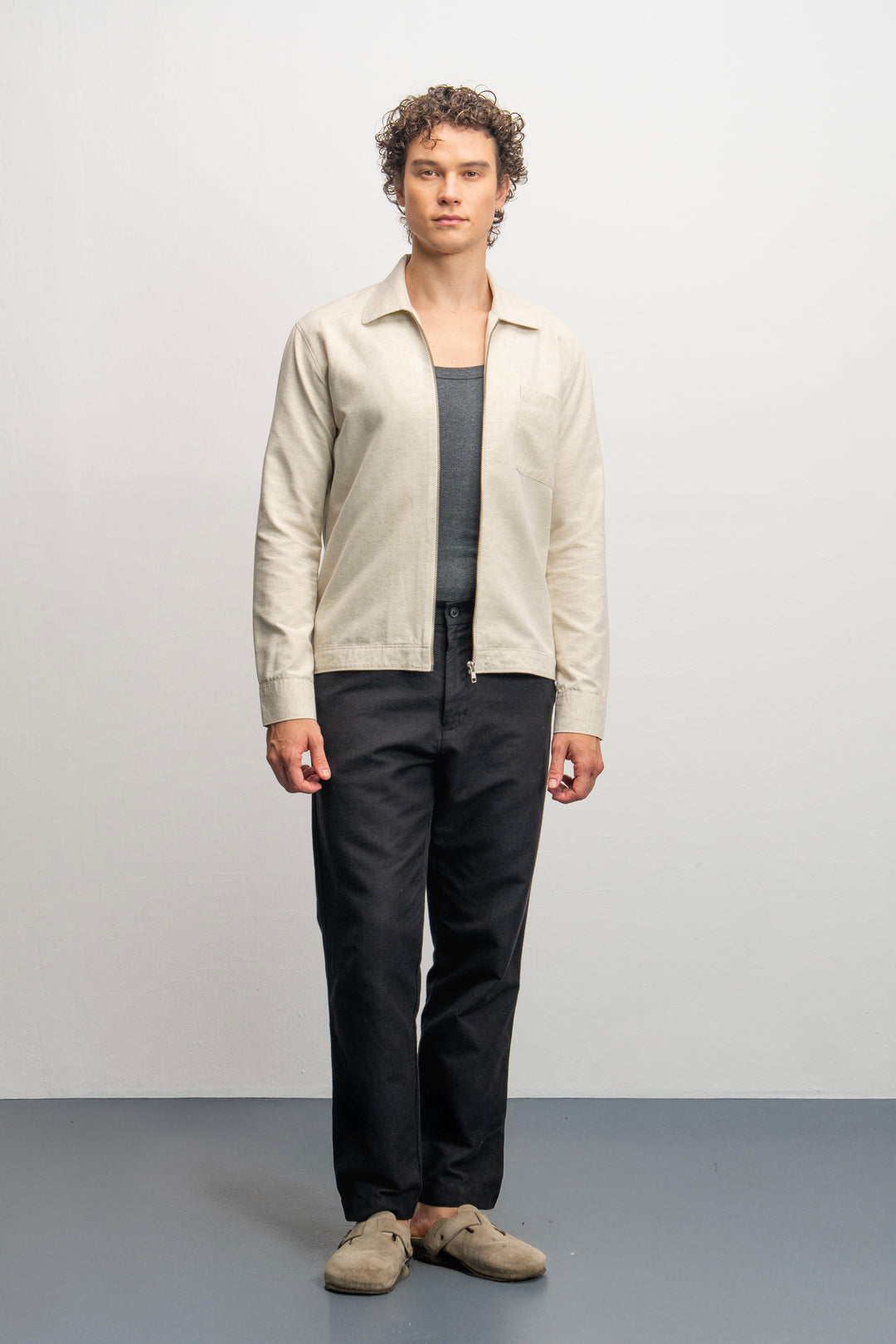 NU European Linen Essential Jacket
